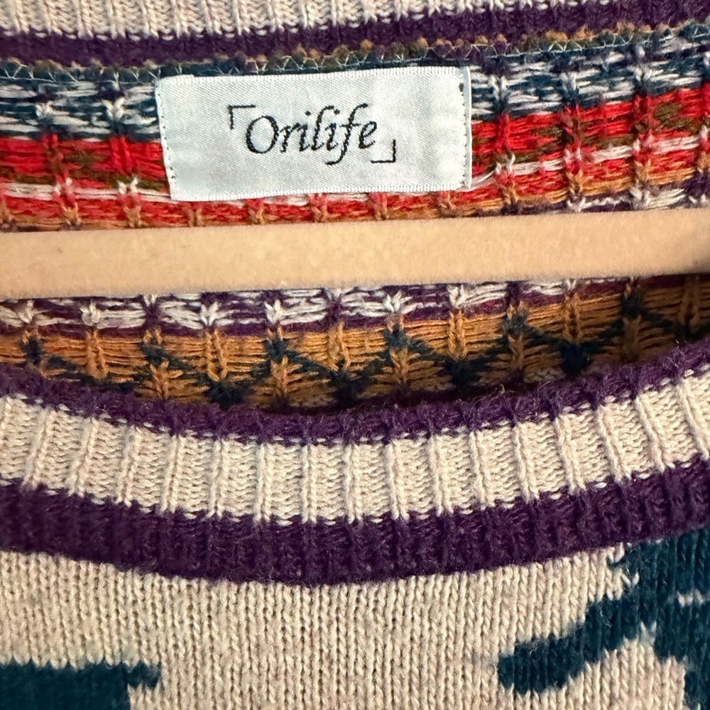 Multicolor Reindeer Pattern Sweater - Picture 3 of 3